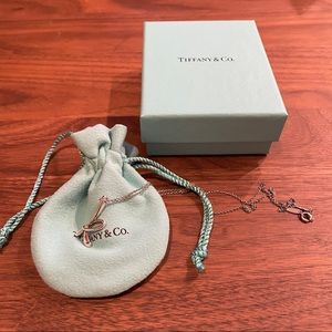 Tiffany & Co Initial K Necklace Sterling Silver